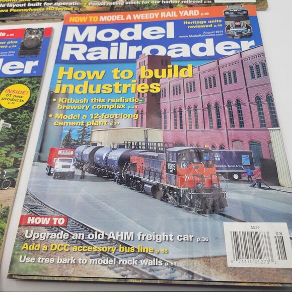 Model Railroader Magazine LOT of 6 ISSUES from 2014 for Model Trains - Picture 4 of 13
